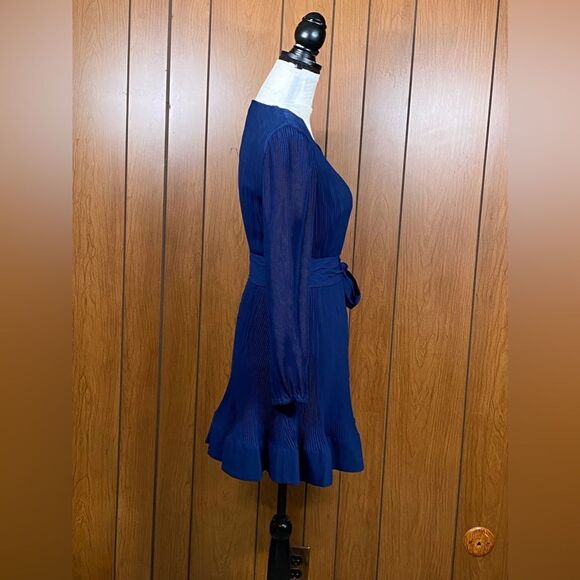 MILLY Liv Belted Pleated Dress size 2 - Picture 9 of 13